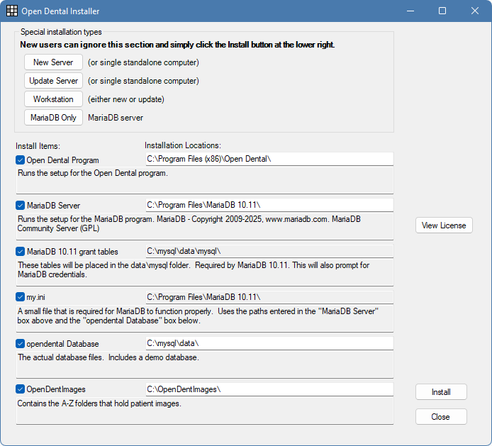 Open Dental (Demo/Trial), how to set up Open Dental (Demo/Trial) workflow, backup strategy for dental workstations and repositories